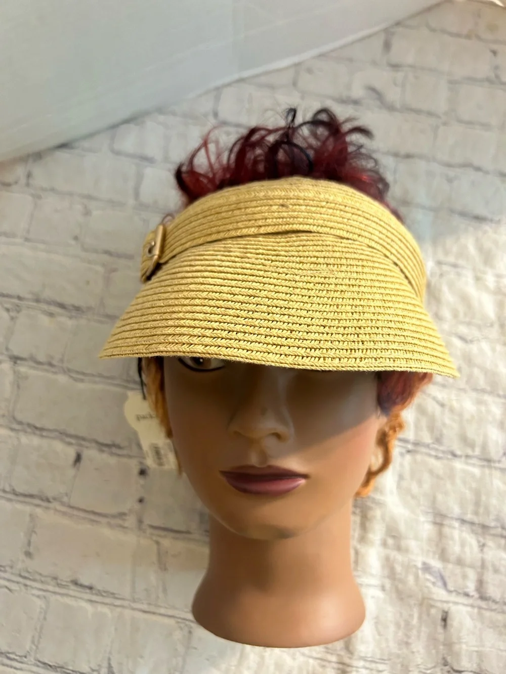 SONOMA PACKABLE UPF 50+ UV SUN PROTECTION NATURAL HEATHER SUN VISOR